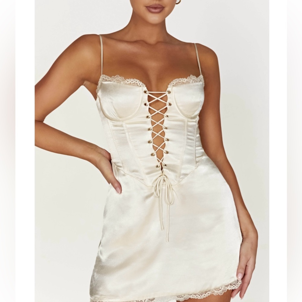 Meshki cream dress